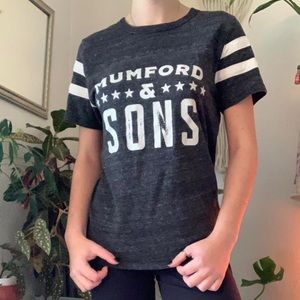 Rustic style Mumford and Sons band t-shirt